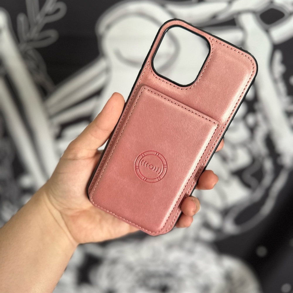 iPhone 13 Pro Max Pink Wallet Case